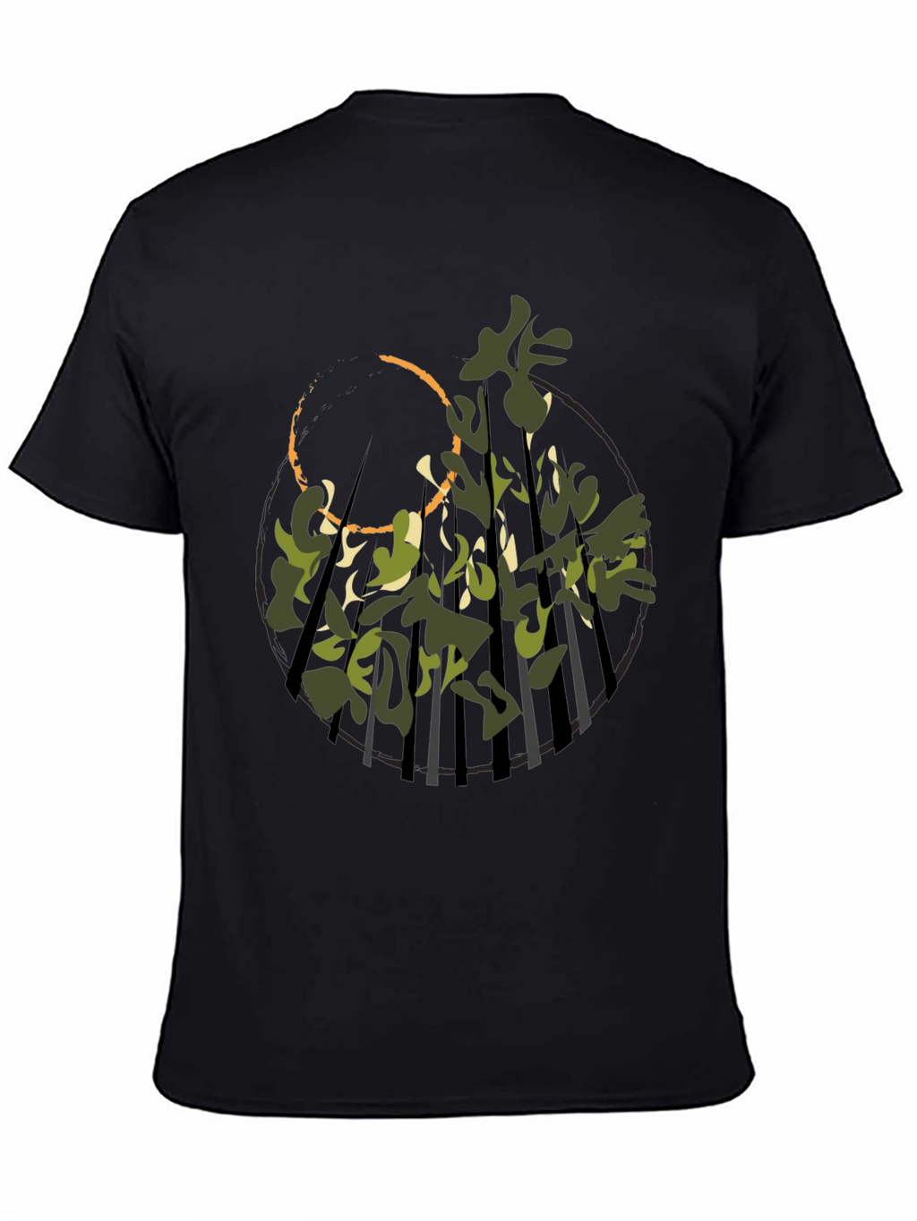 Nature Camo Graphic Tee - Modern Streetwear