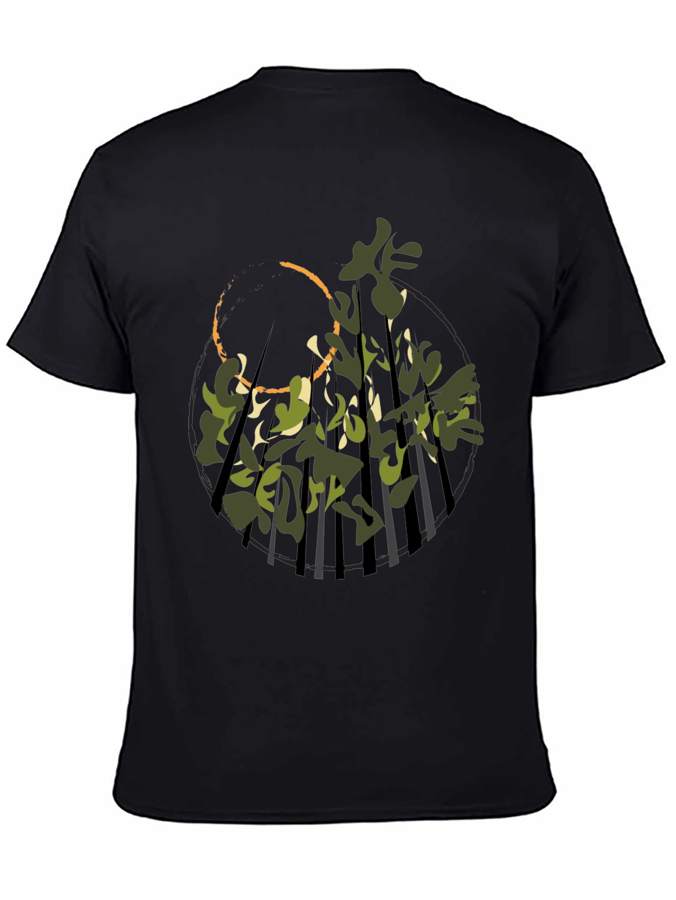 Nature Camo Graphic Tee - Modern Streetwear