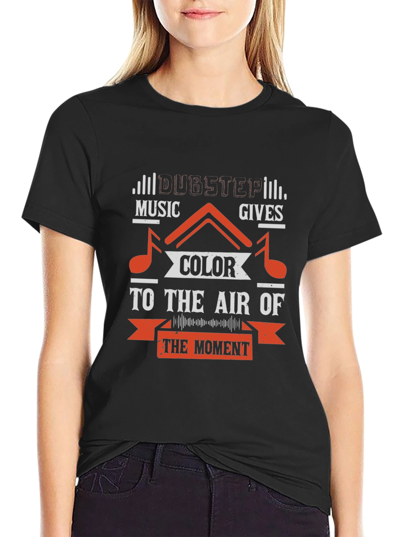 Music Gives Color Black Graphic T-Shirt