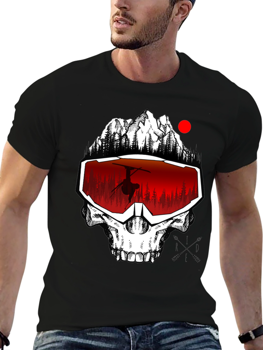 Skull Winter Sports T-Shirt