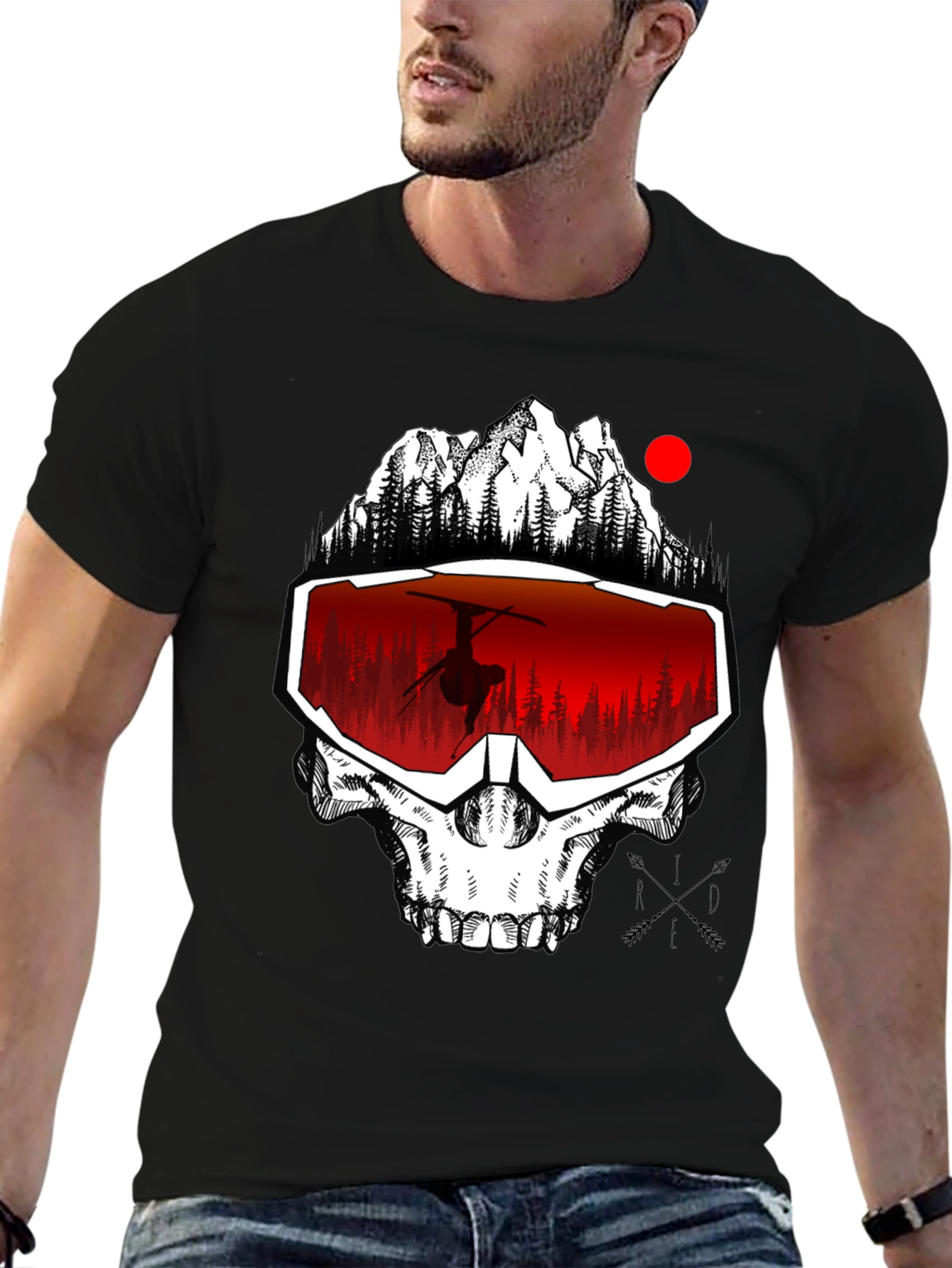 Skull Winter Sports T-Shirt