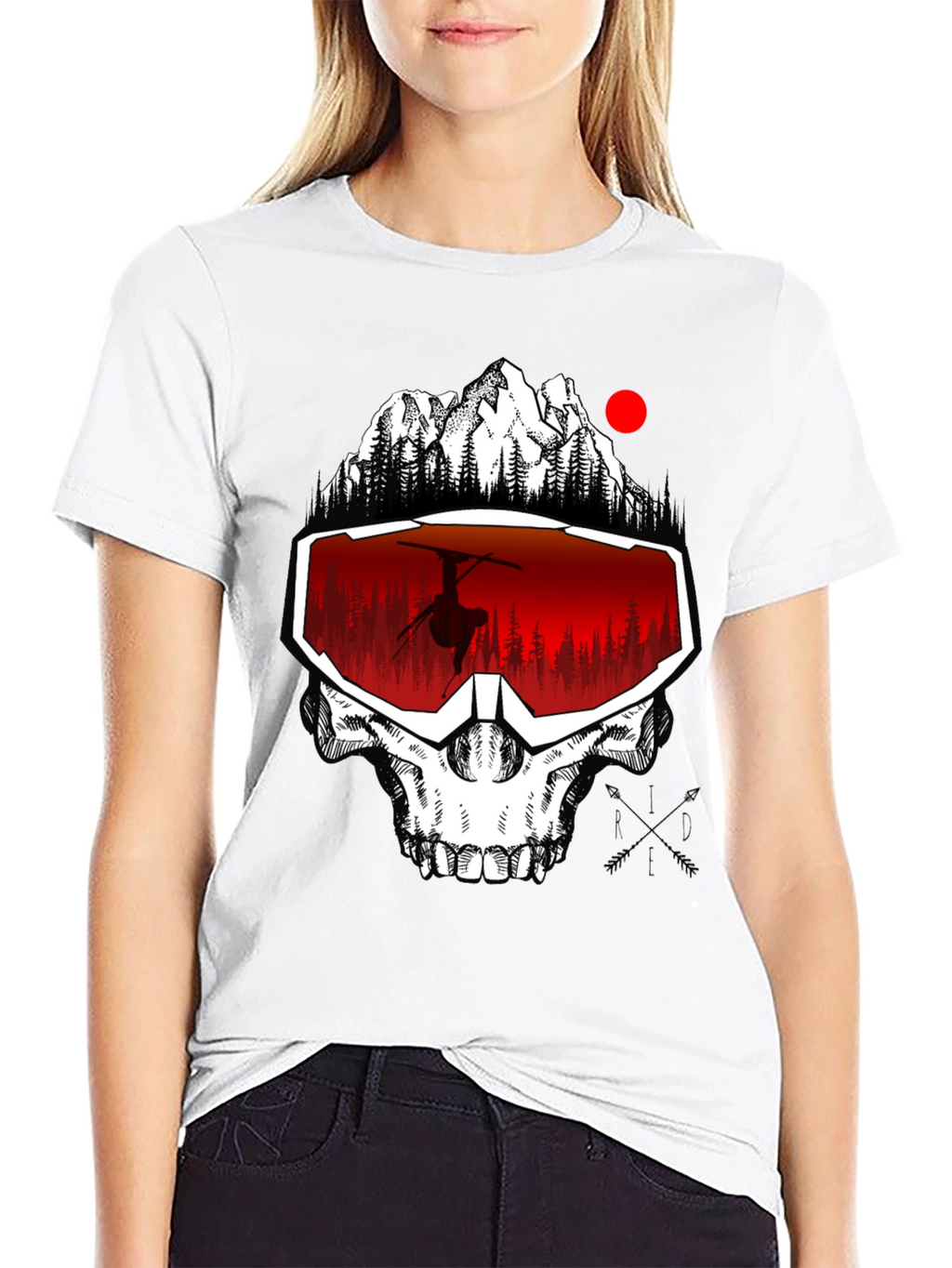 Skull Winter Sports T-Shirt
