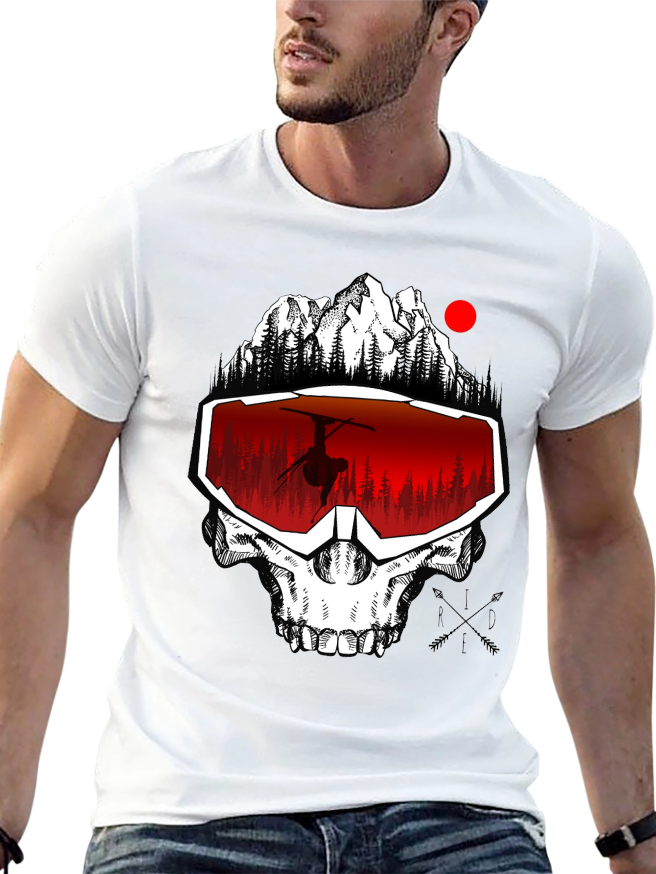 Skull Winter Sports T-Shirt
