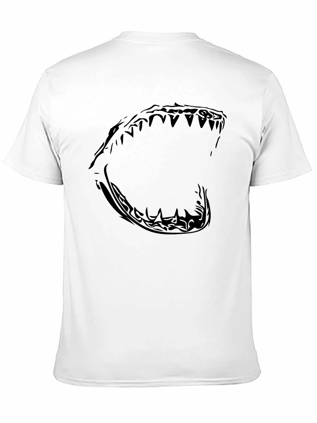 Mens Black Shark Jaw Graphic Tee