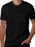 Mens Black Shark Jaw Graphic Tee