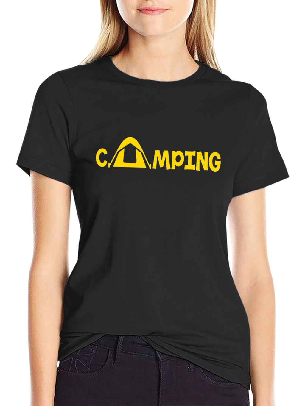 Camping Graphic Print T-Shirt
