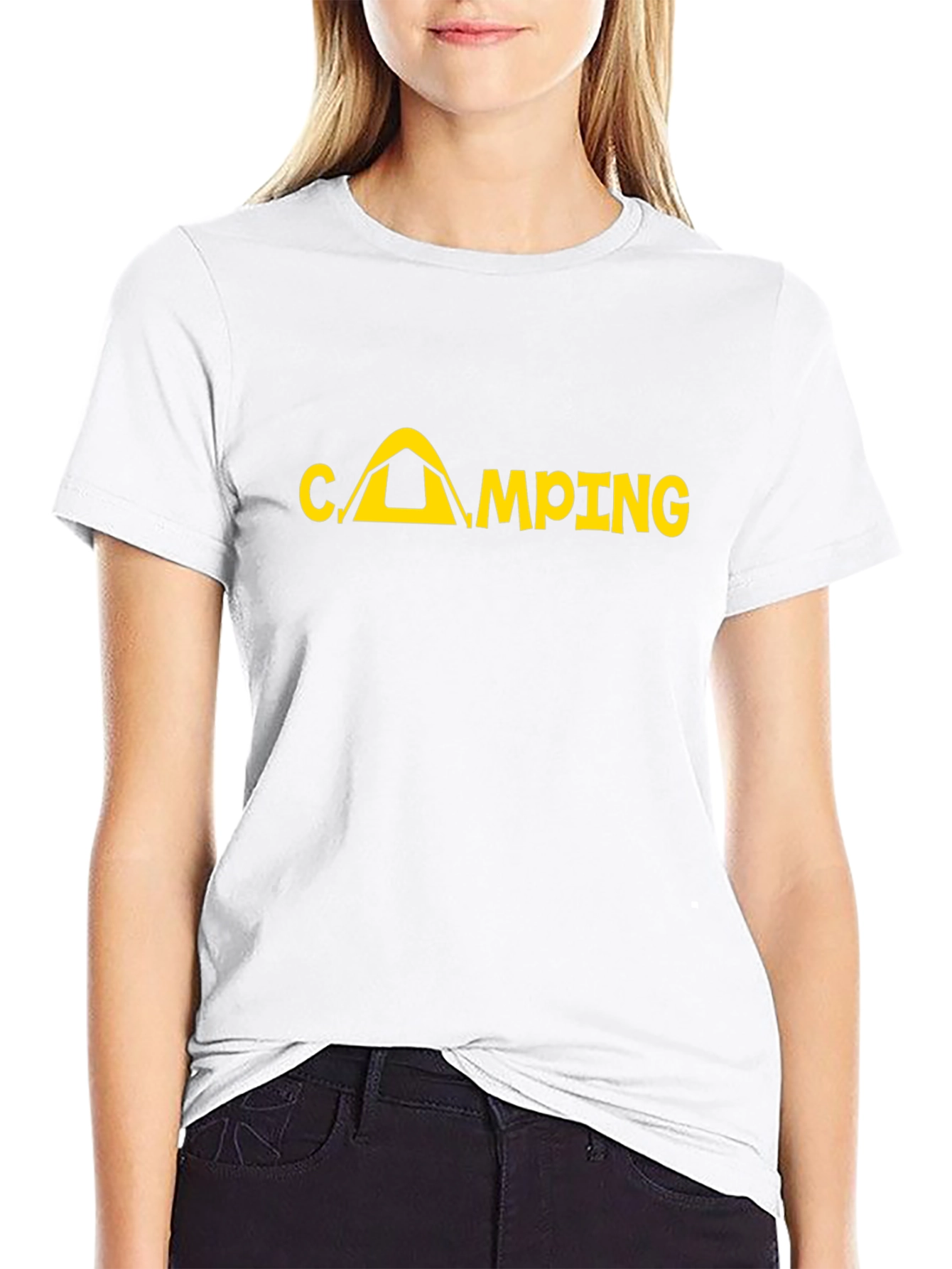 Camping Graphic Print T-Shirt