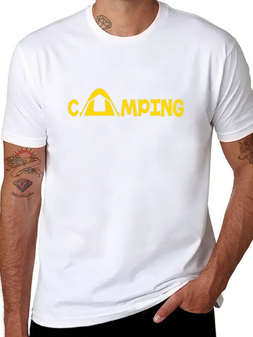 Camping Graphic Print T-Shirt