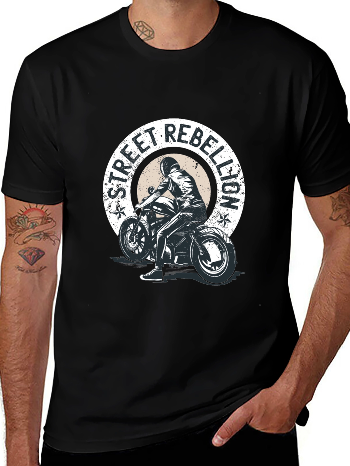 Street Rebellion Motorcycle Graphic Tee