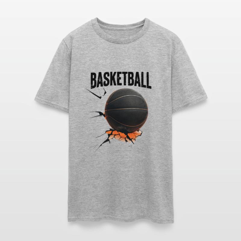 Black Basketball with Cracked Surface