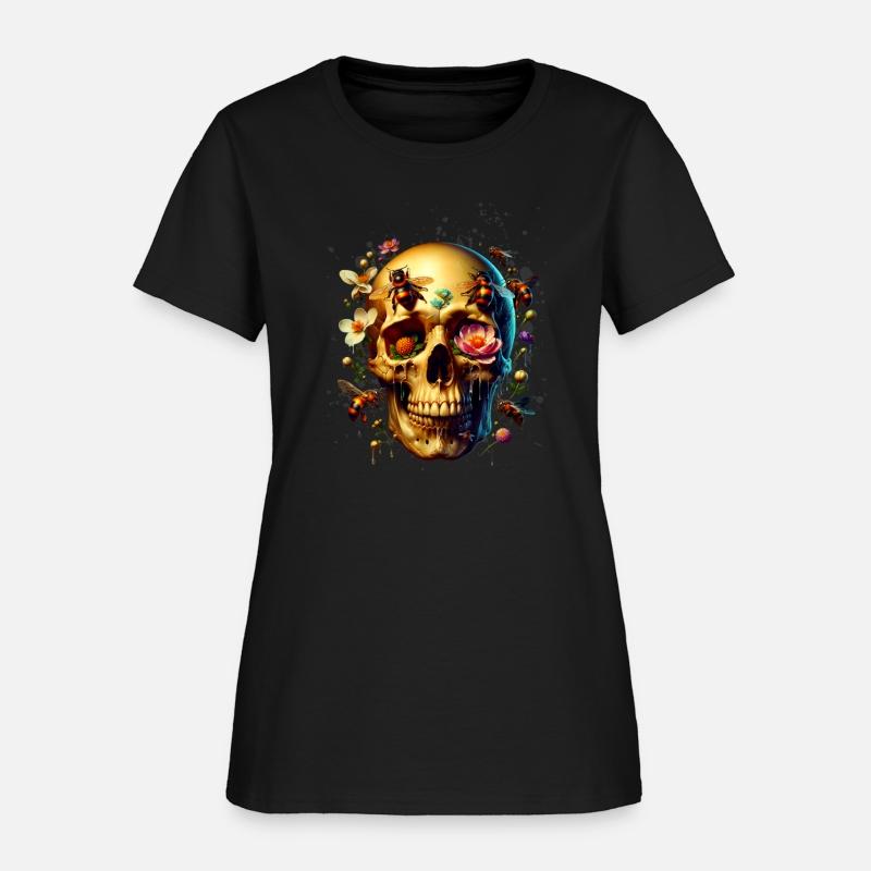 Bloom From Beyond – Skull, Bees & Floral Fusion Ar
