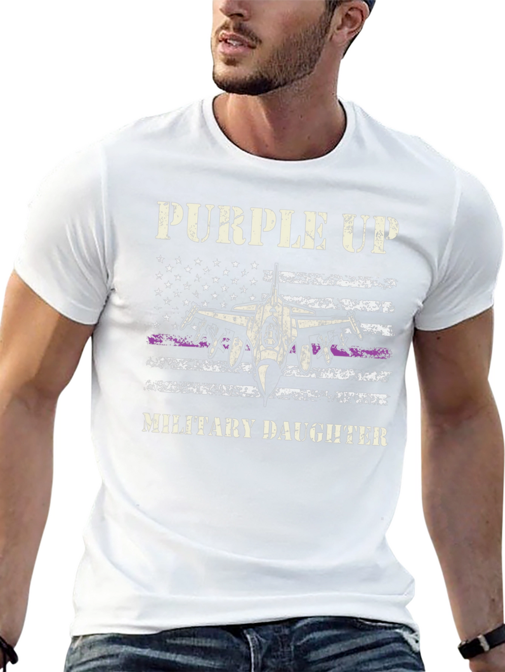 Purple Up Military Daughter T-Shirt