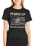 Purple Up Military Daughter T-Shirt