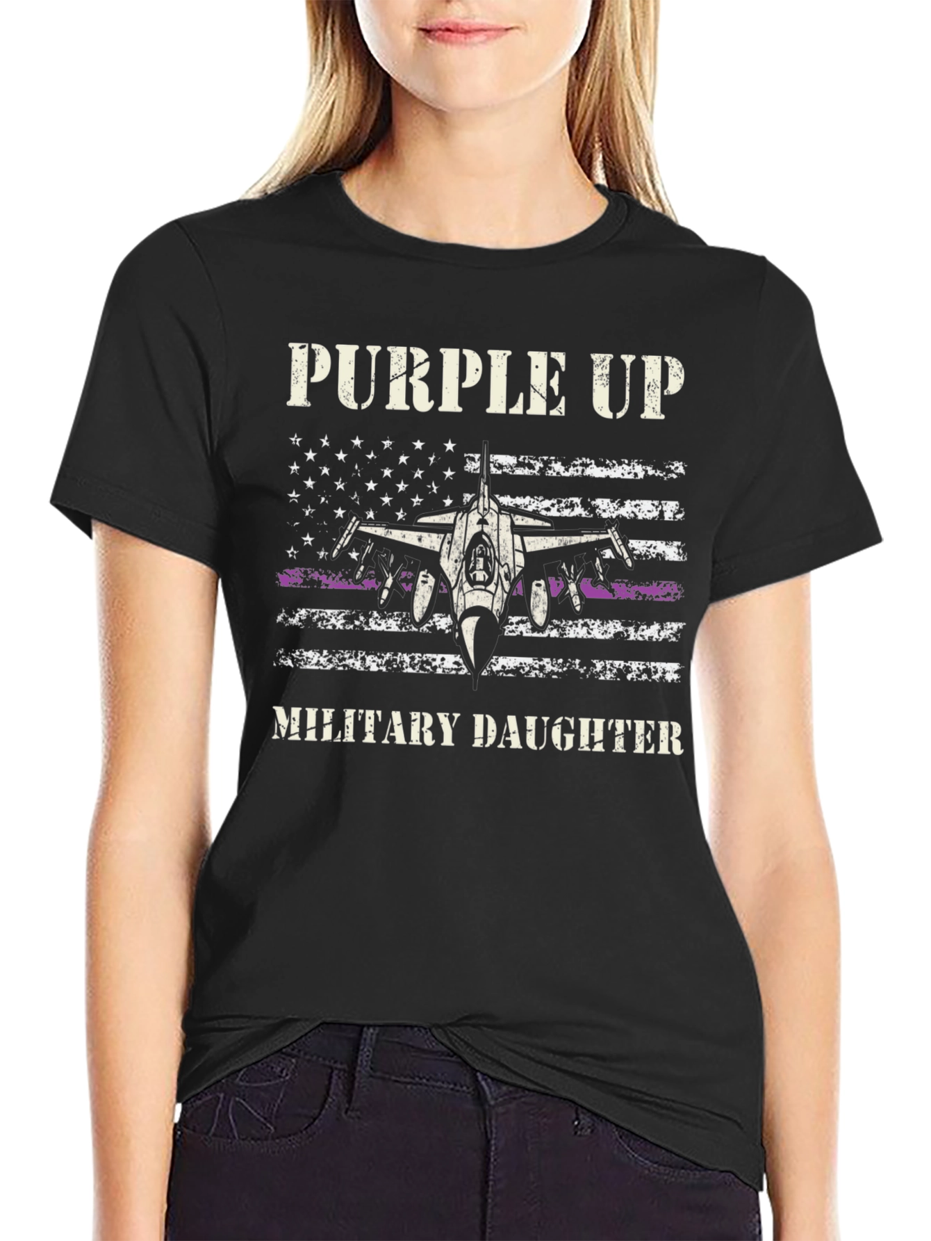 Purple Up Military Daughter T-Shirt