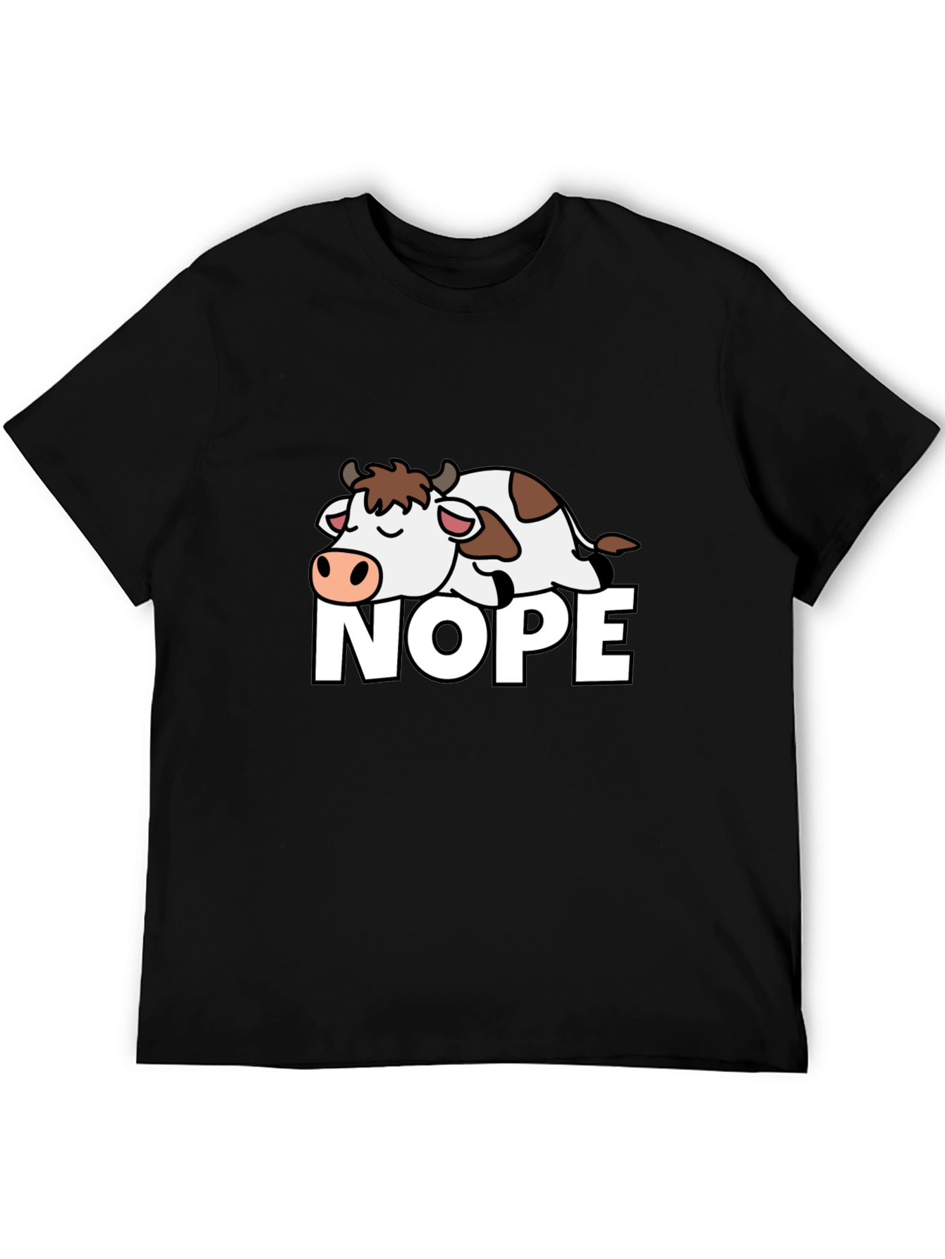 Nope Cow Graphic T-Shirt - Relaxed Fit