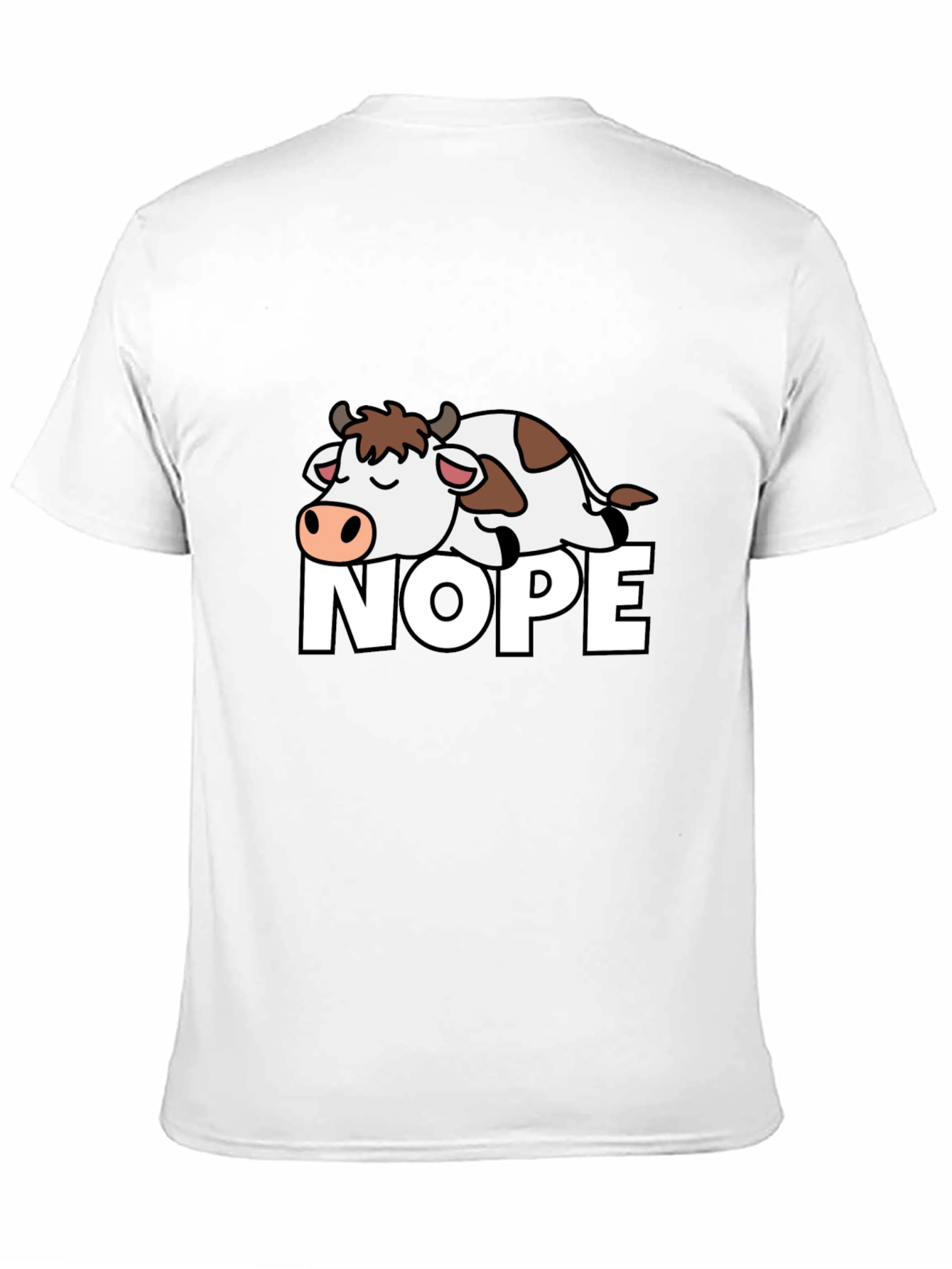 Nope Cow Graphic T-Shirt - Relaxed Fit
