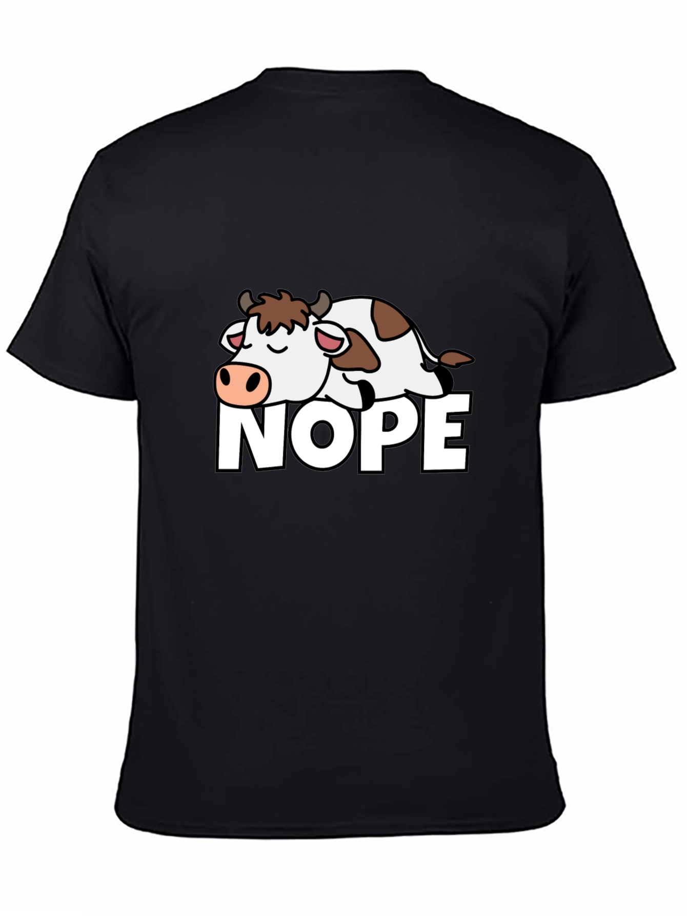 Nope Cow Graphic T-Shirt - Relaxed Fit