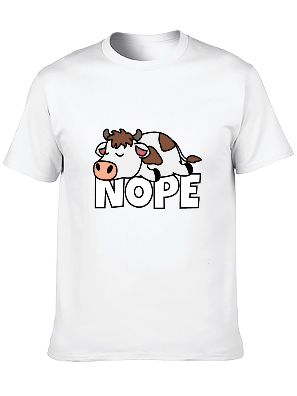 Nope Cow Graphic T-Shirt - Relaxed Fit