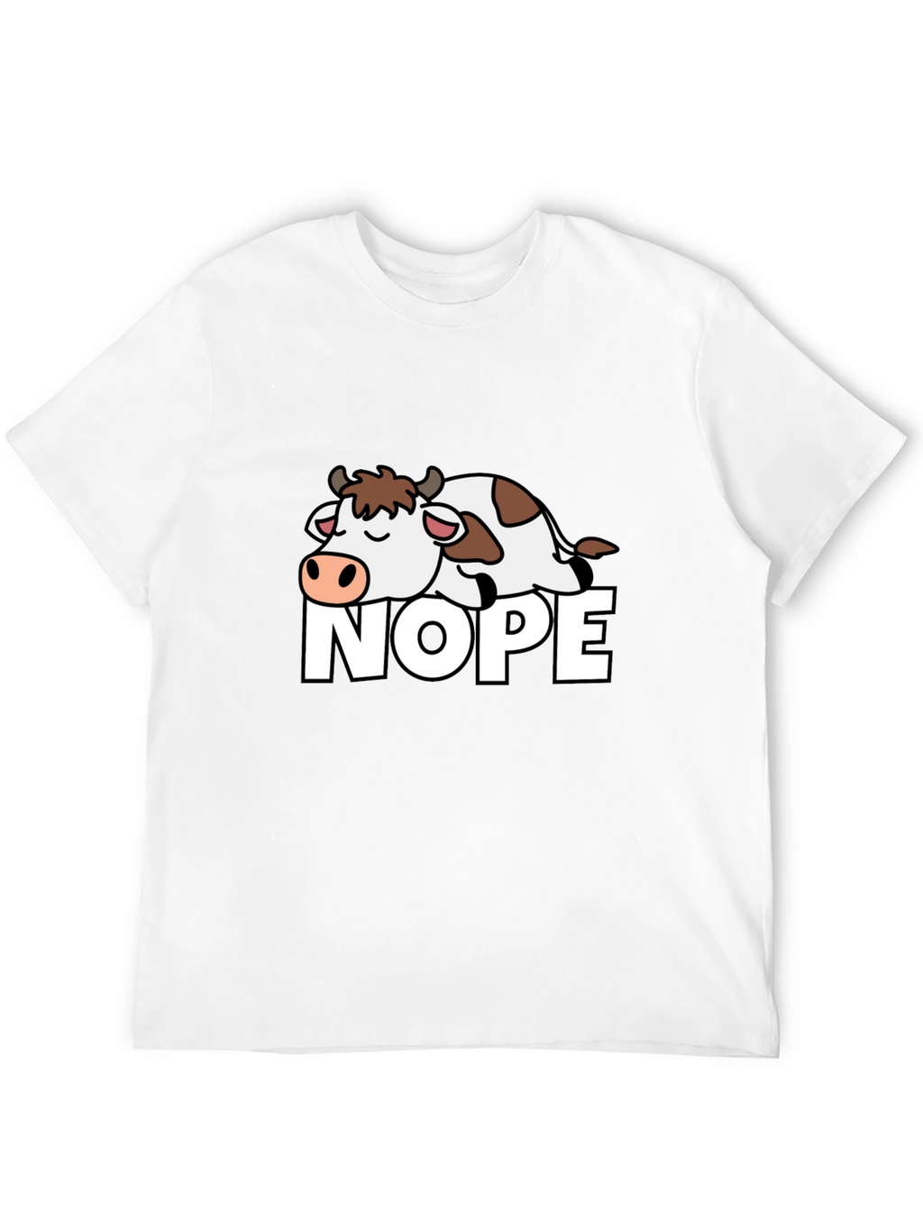 Nope Cow Graphic T-Shirt - Relaxed Fit