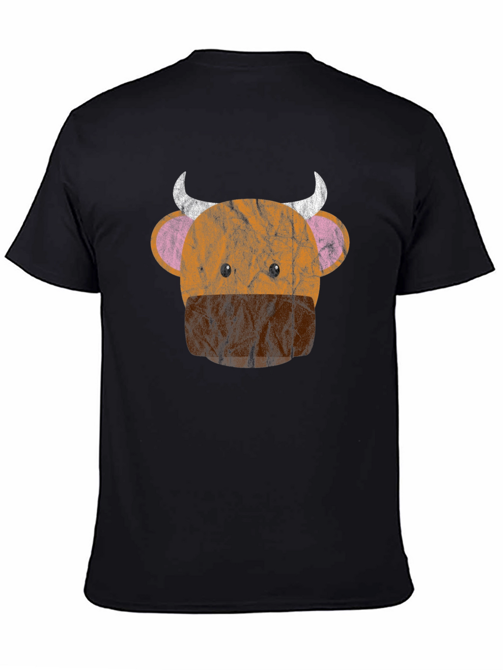 Funny Cow Face Graphic T-Shirt