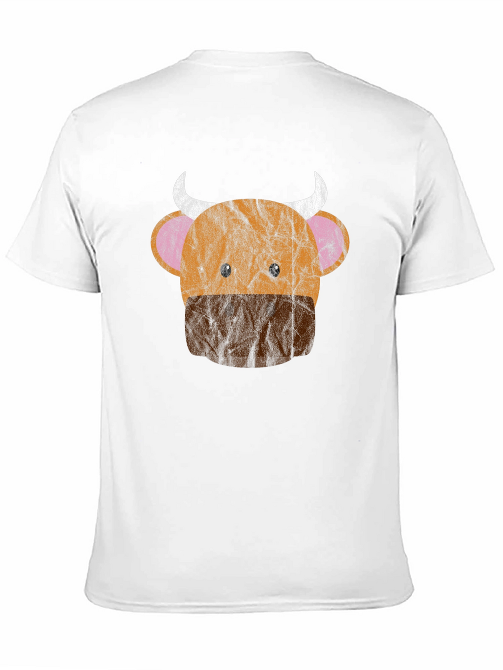 Funny Cow Face Graphic T-Shirt