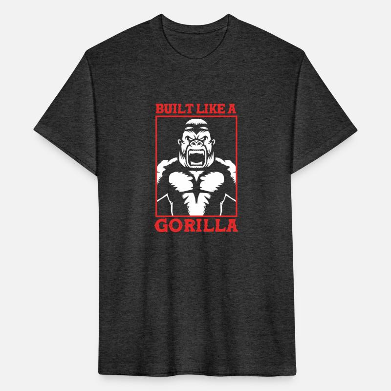 Body Builder Built Like A Gorilla Weightlifting