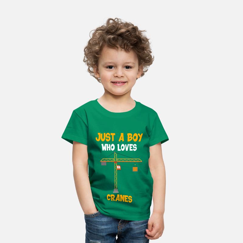 Boy who loves cranes Building-Site