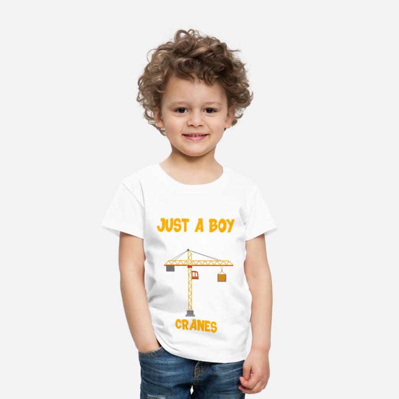 Boy who loves cranes Building-Site