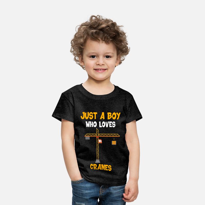 Boy who loves cranes Building-Site