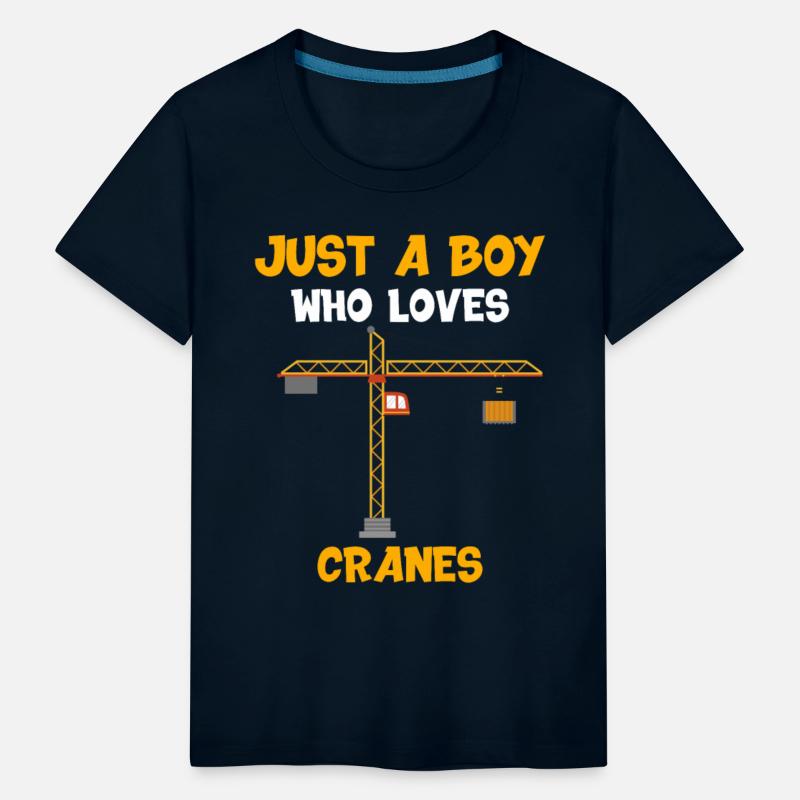 Boy who loves cranes Building-Site