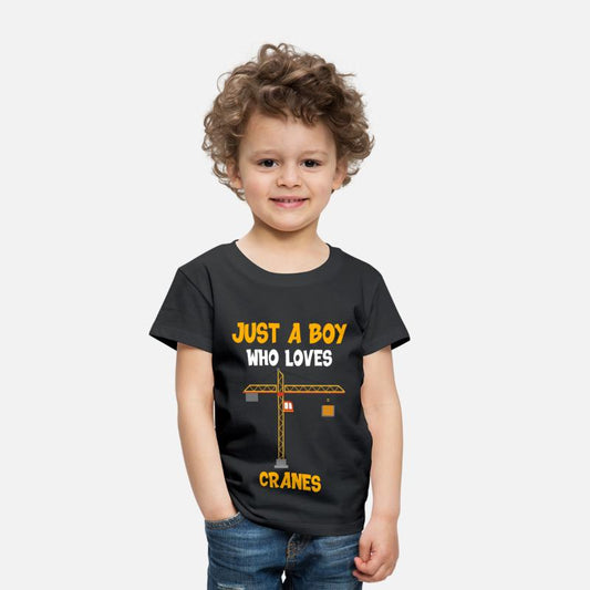 Boy who loves cranes Building-Site