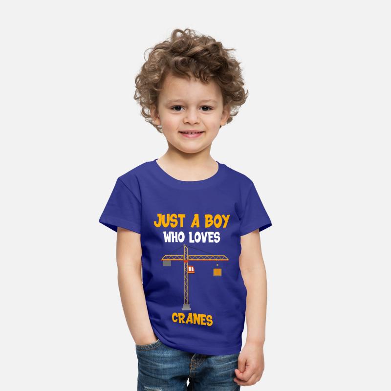 Boy who loves cranes Building-Site