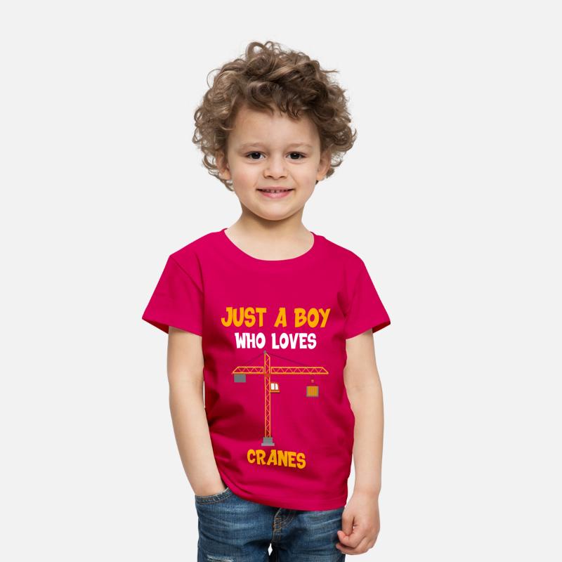 Boy who loves cranes Building-Site