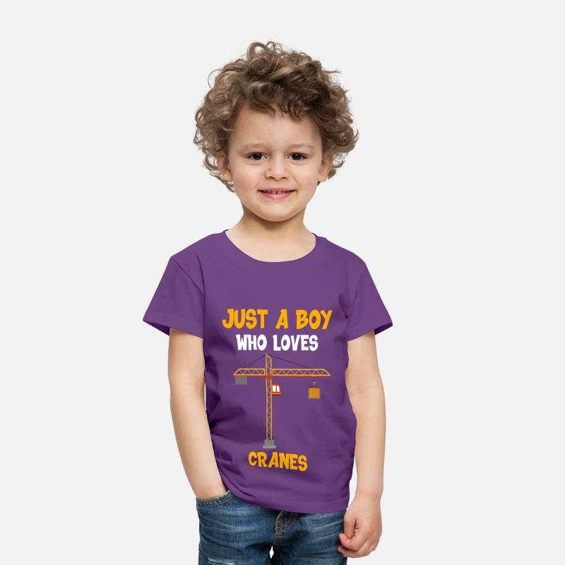 Boy who loves cranes Building-Site