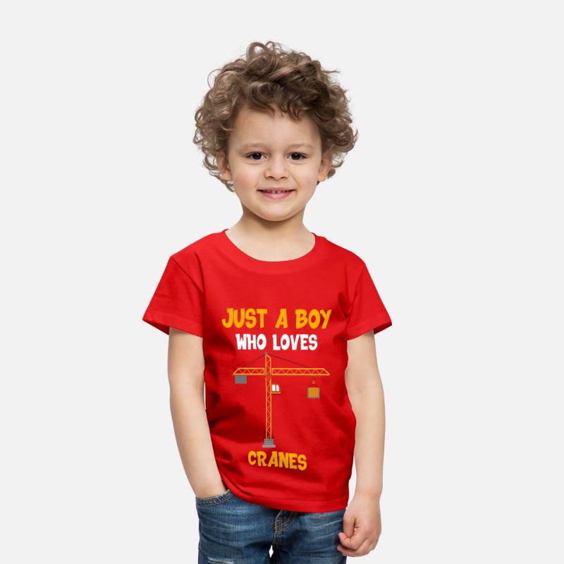 Boy who loves cranes Building-Site