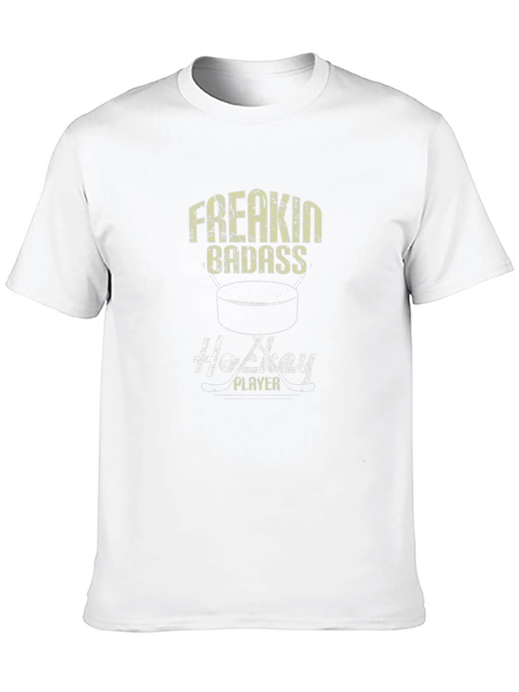 Freakin Badass Hockey Player Graphic Tee