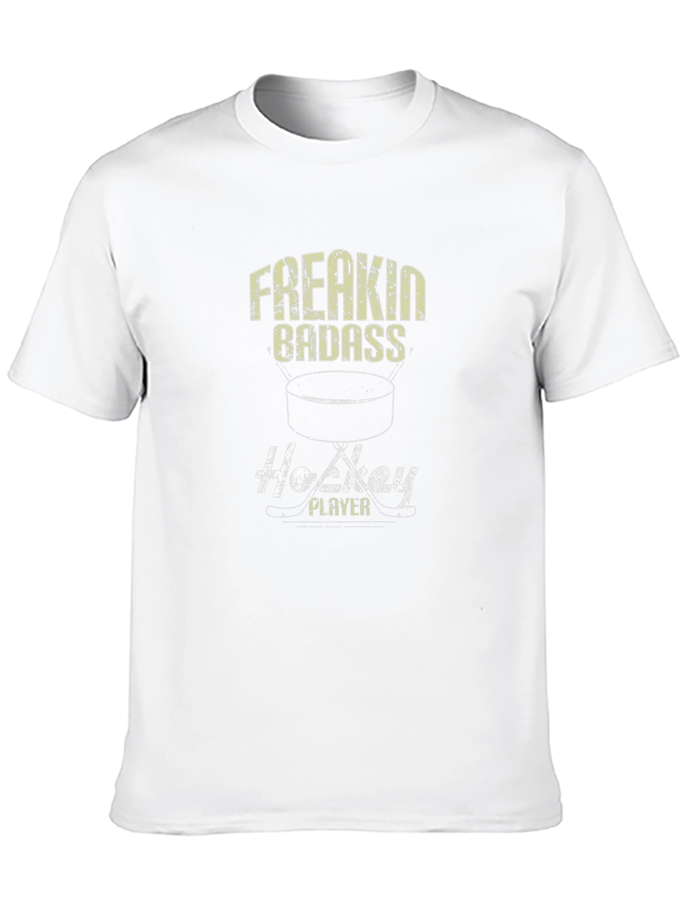 Freakin Badass Hockey Player Graphic Tee
