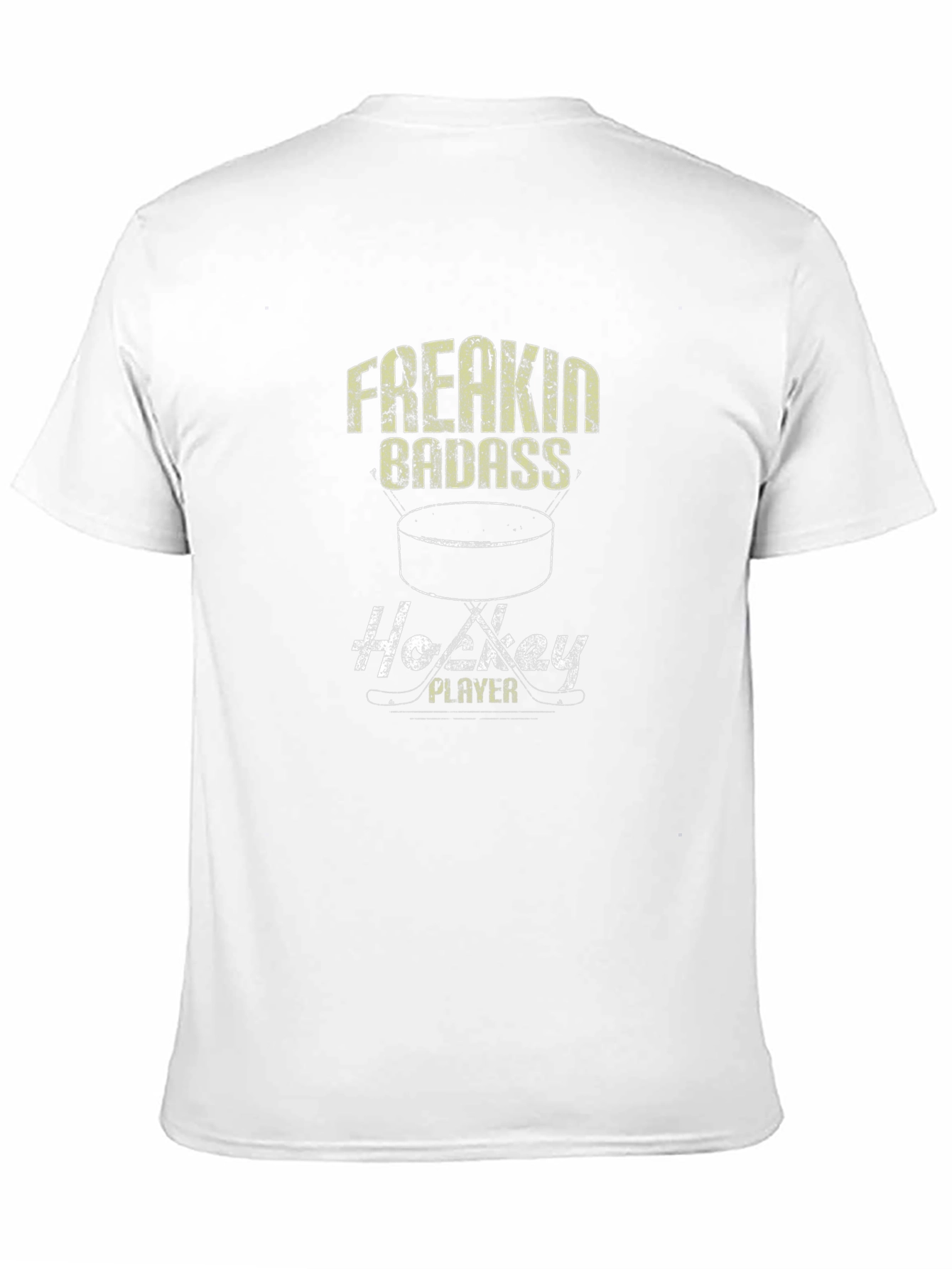 Freakin Badass Hockey Player Graphic Tee