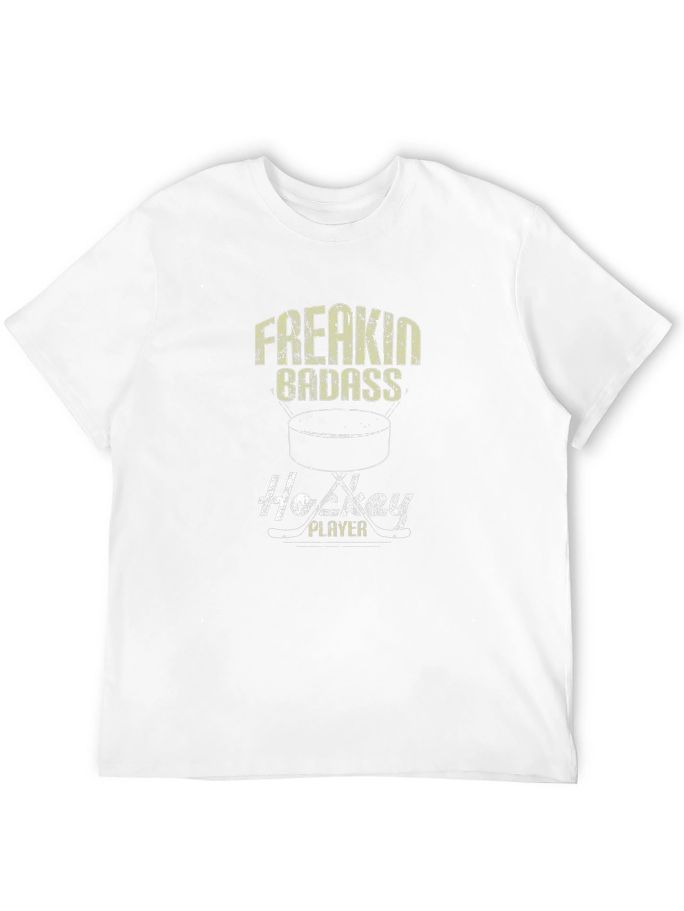 Freakin Badass Hockey Player Graphic Tee