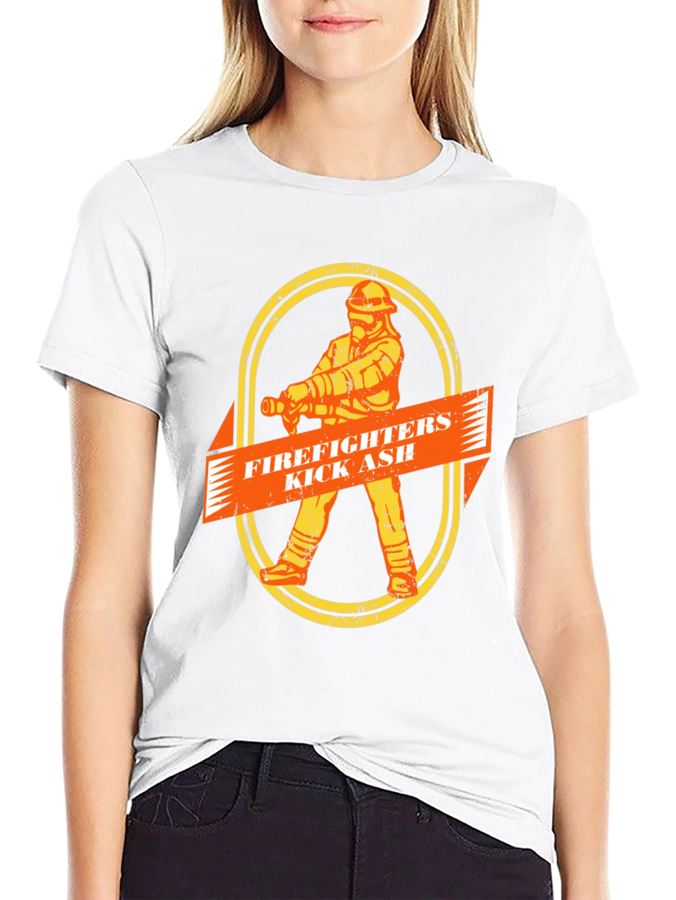 Firefighters Kick Ass T-Shirt - Graphic Tee