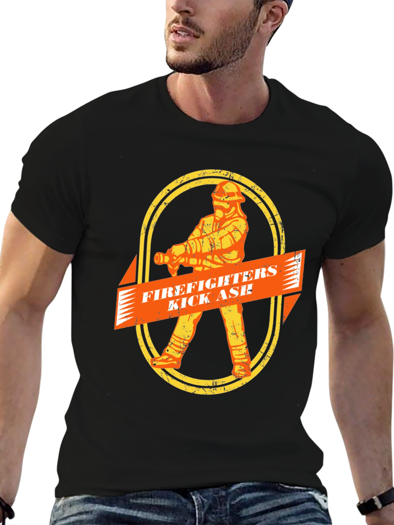 Firefighters Kick Ass T-Shirt - Graphic Tee