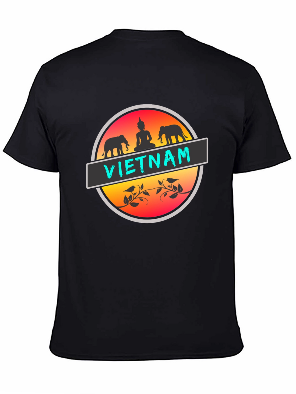 Vietnam Graphic T-Shirt: Buddha & Elephants