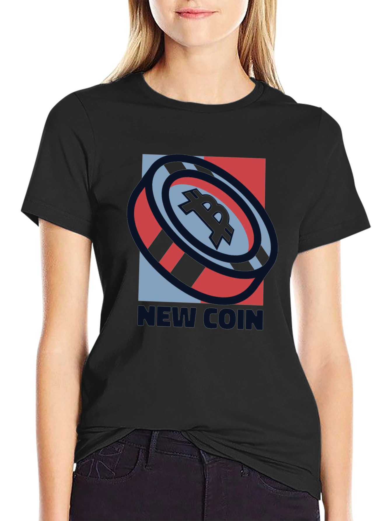 New Coin Graphic Tee - Modern Crypto T-Shirt