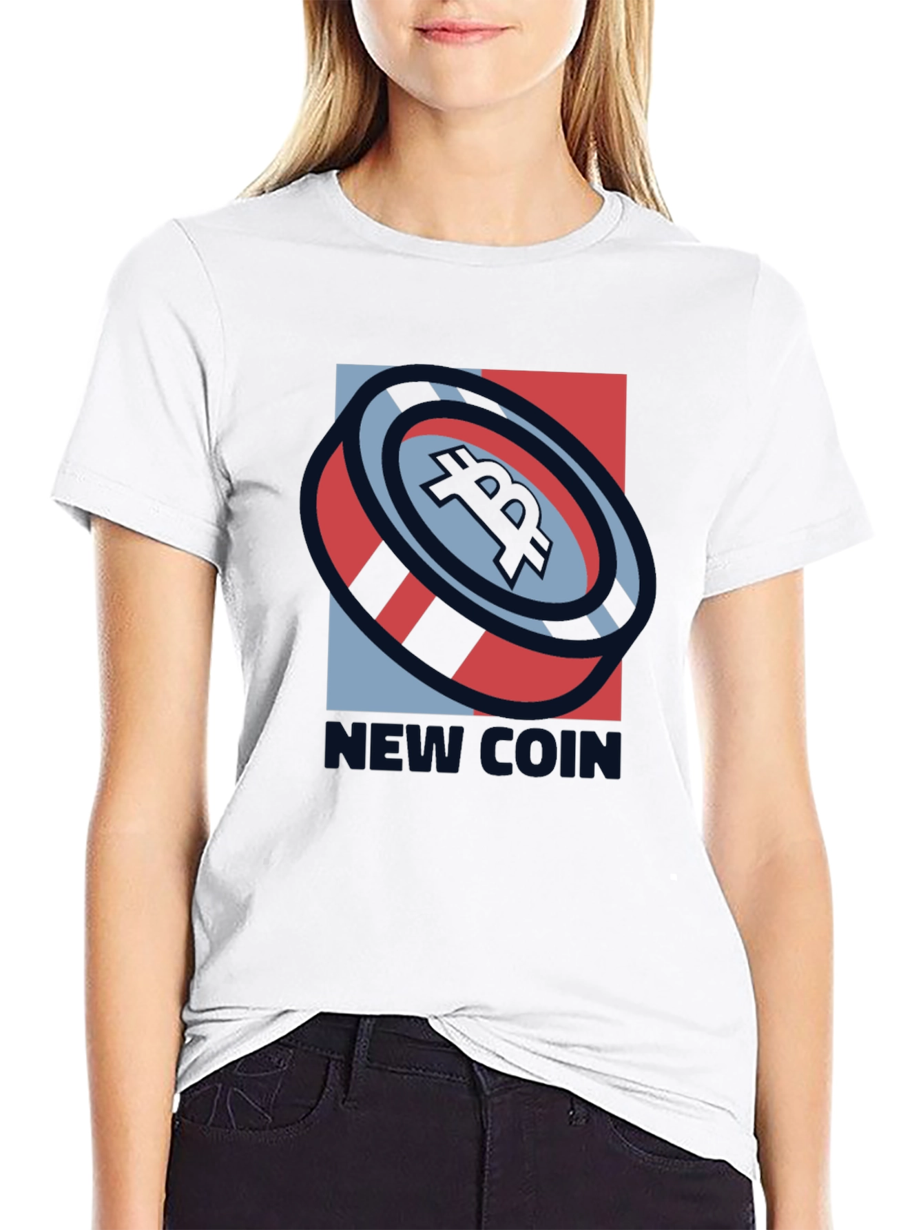 New Coin Graphic Tee - Modern Crypto T-Shirt