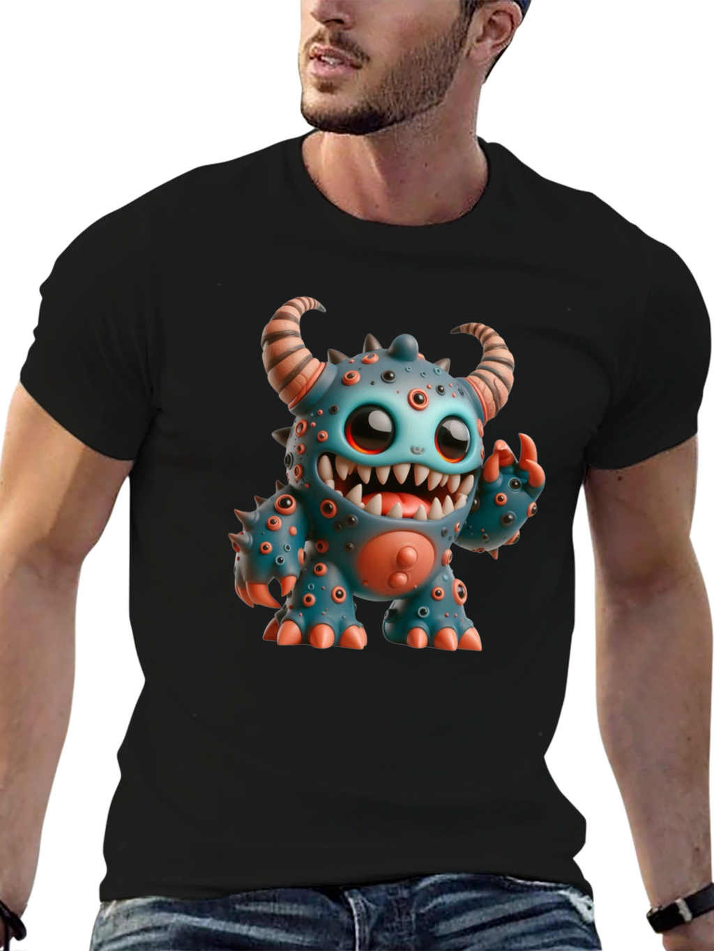 Monster Graphic Tee - Fun & Unique Design