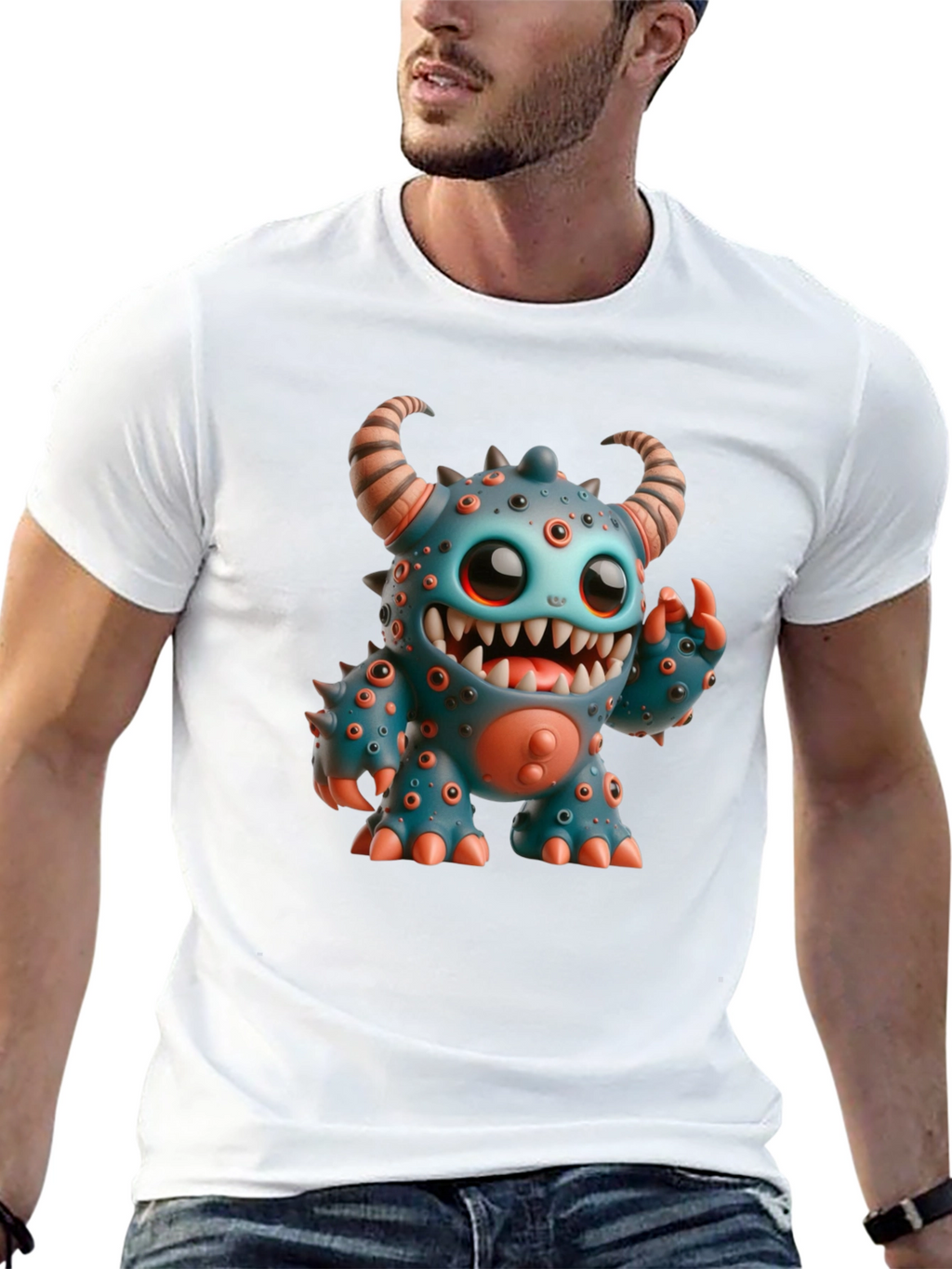 Monster Graphic Tee - Fun & Unique Design
