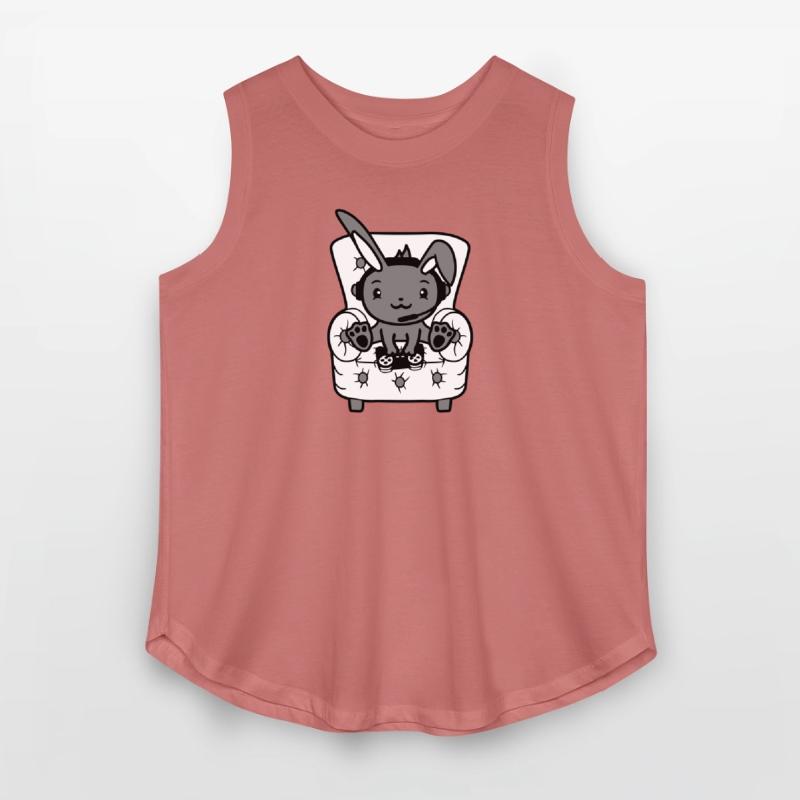 Bunny Plays Controller Console Headset Gamer Nerd