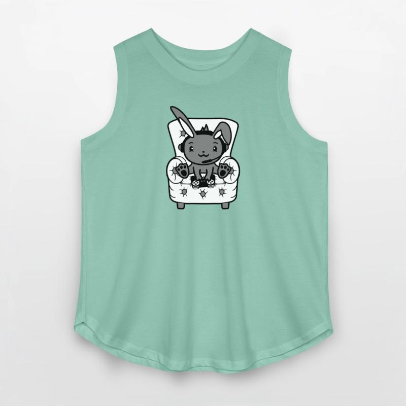 Bunny Plays Controller Console Headset Gamer Nerd