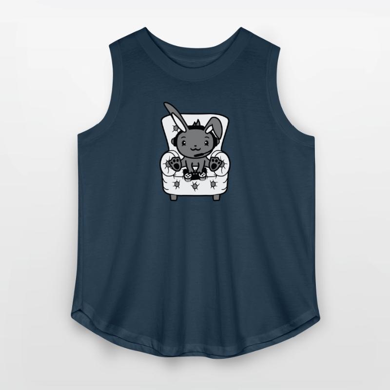 Bunny Plays Controller Console Headset Gamer Nerd