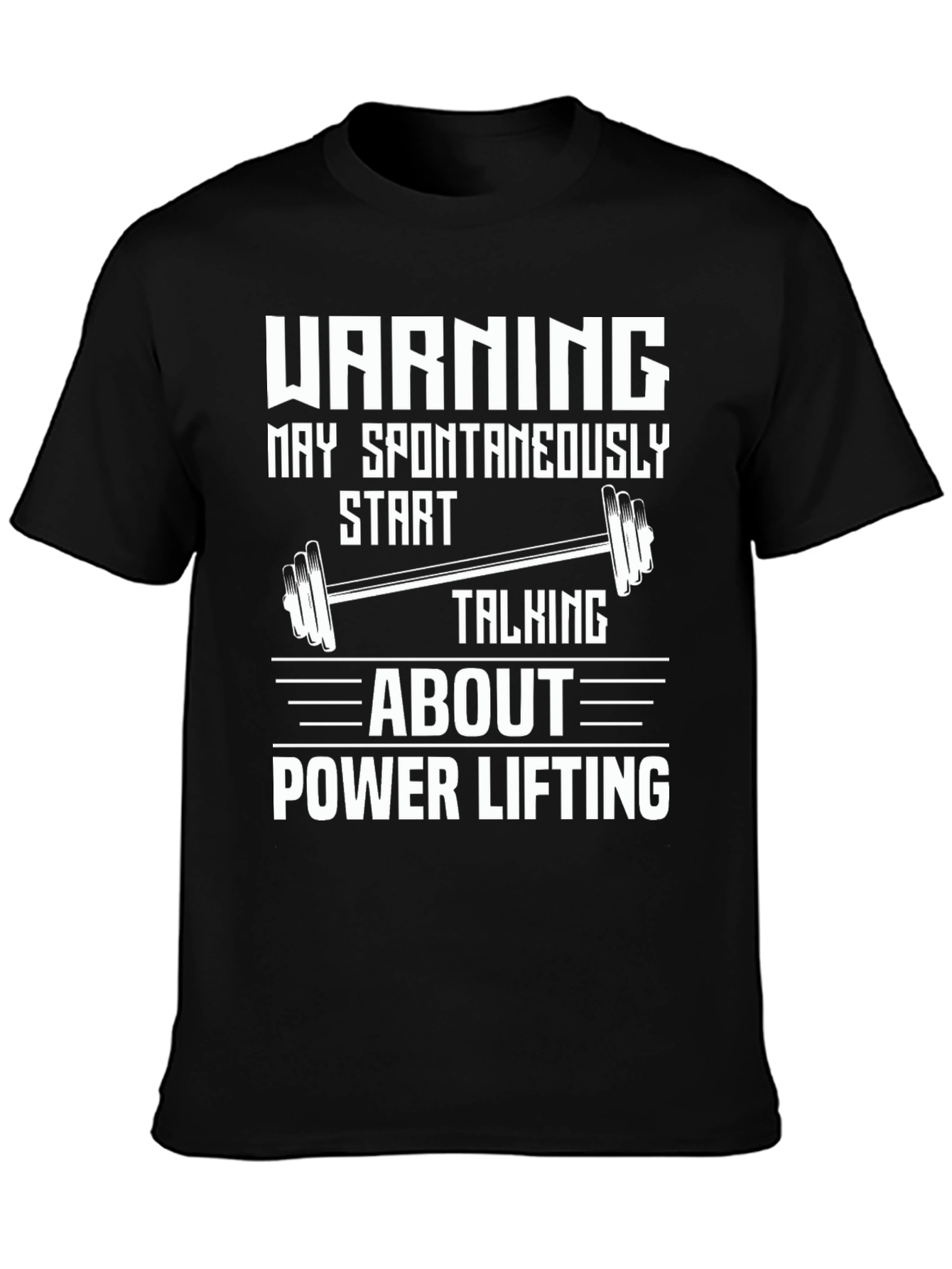 Warning Power Lifting T-Shirt
